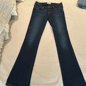 Paige boot cut jeans size 27, dark wash